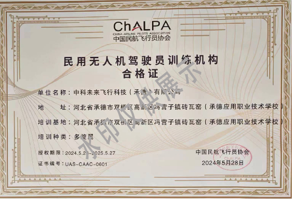 CAAC授权证书